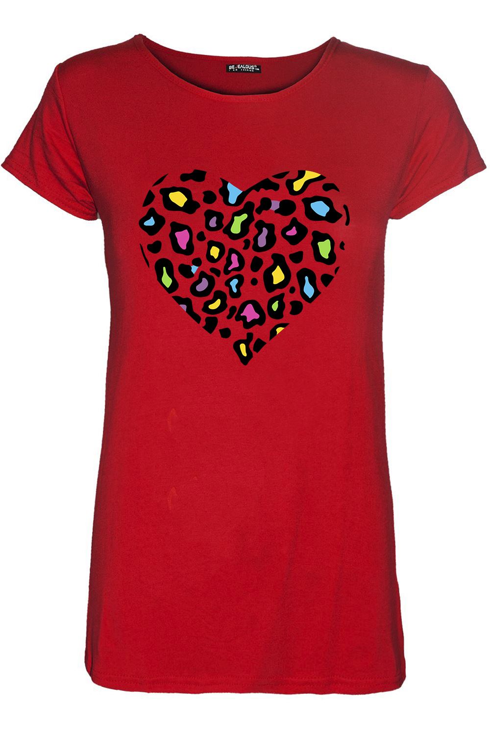 Ladies Women Animal Print Cap Sleeve Summer Casual Basic Baggy Basic T Shirt Top - Picture 2 of 26
