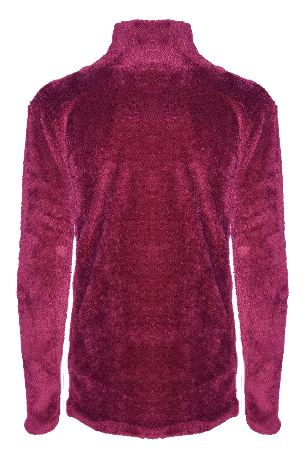 Womens Ladies Turtle Cowl Neck Fluffy Faux Fur Long Sleeve Baggy Fleece Jumper - Picture 7 of 22