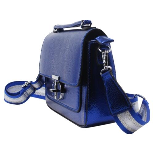 Chic Ladies Metallic Satchel Bag with Adjustable Crossbody Strap, Small Purse - Picture 28 of 32