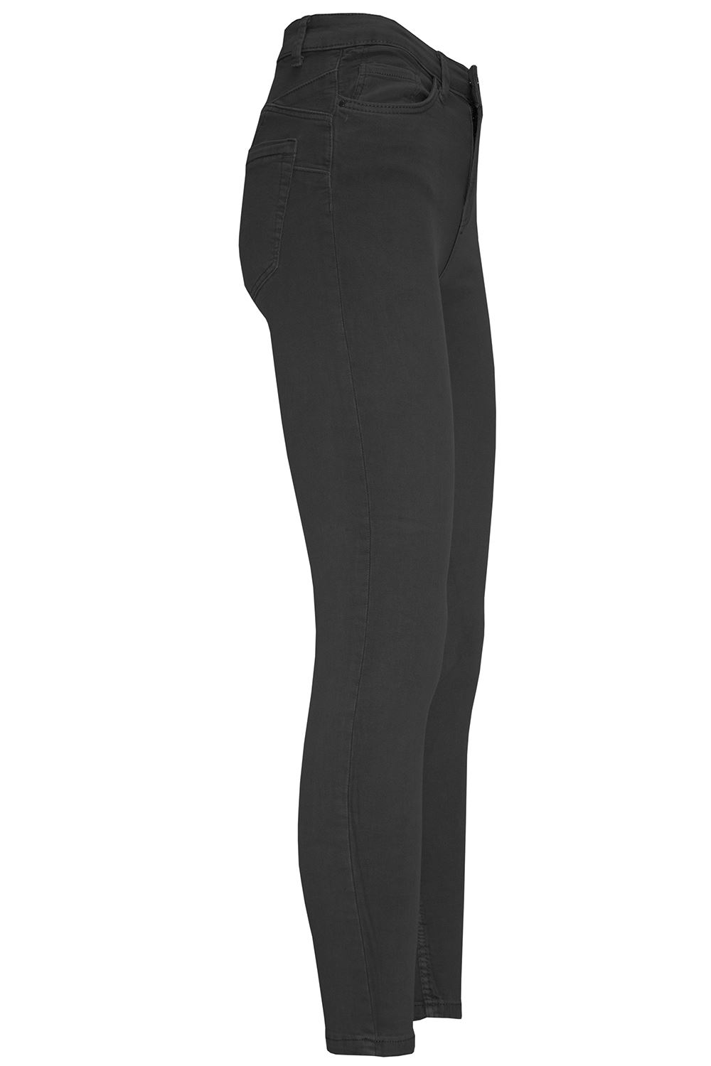 Womens Ladies Stretchy Trouser Skinny Slim Fitted Plain Pockets Denim