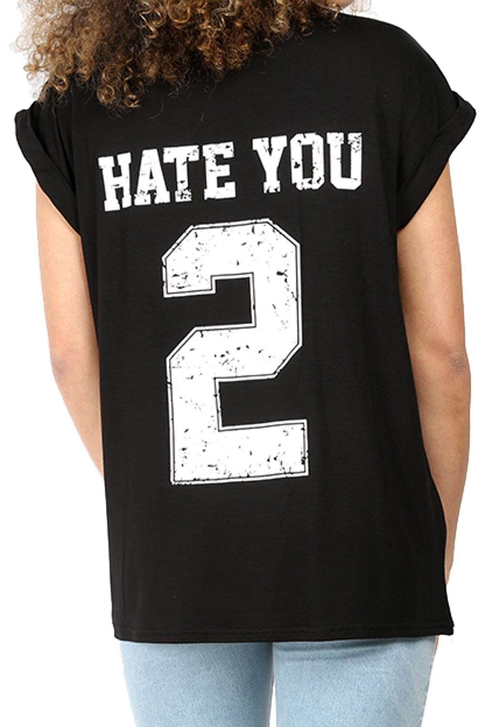 Damen Frauen Just Do It Later USA Varsity Oversize T-Shirt Übergröße Baggy Top - Bild 19 von 49