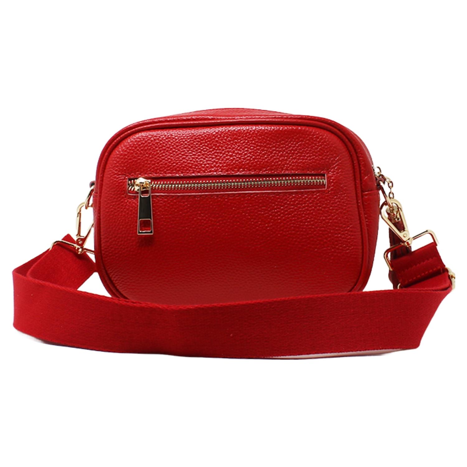 Real Leather Small Crossbody Bag Women Shoulder Handbag with Bee Decor - Picture 38 of 47