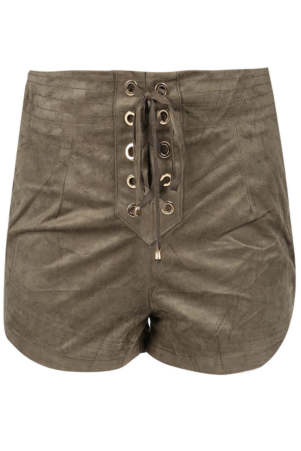 Ladies Shoe Lace Eyelet Detail Womens 