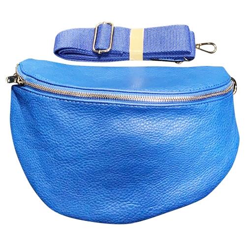 Everyday Travel PU Leather Bum Bag with Zip Pockets, Womens Waist Belt Handbag - Picture 5 of 11