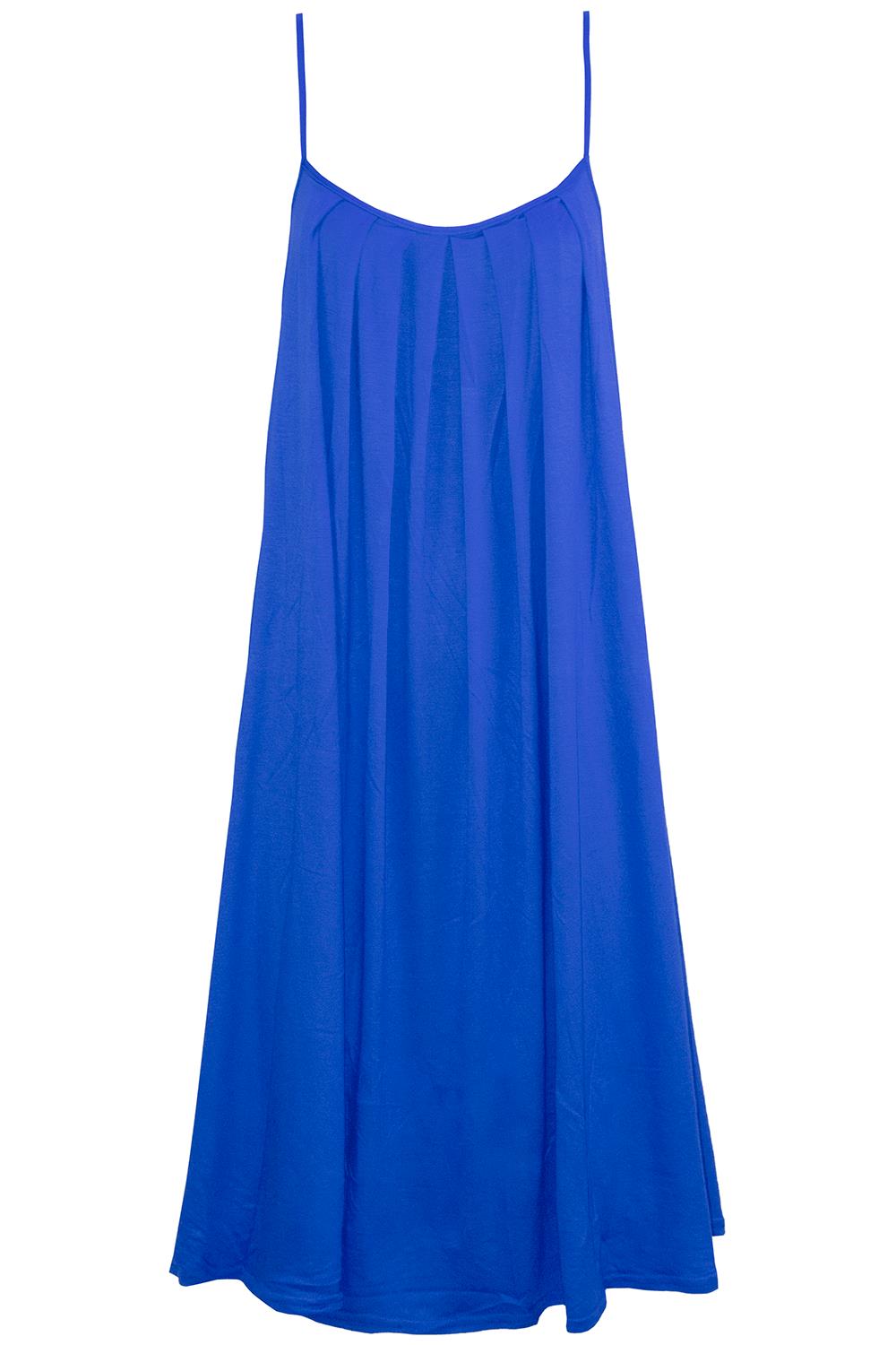 Ladies Sleeveless Camisole Womens Floaty Flare Strappy Skater Swing Dress - Picture 36 of 55