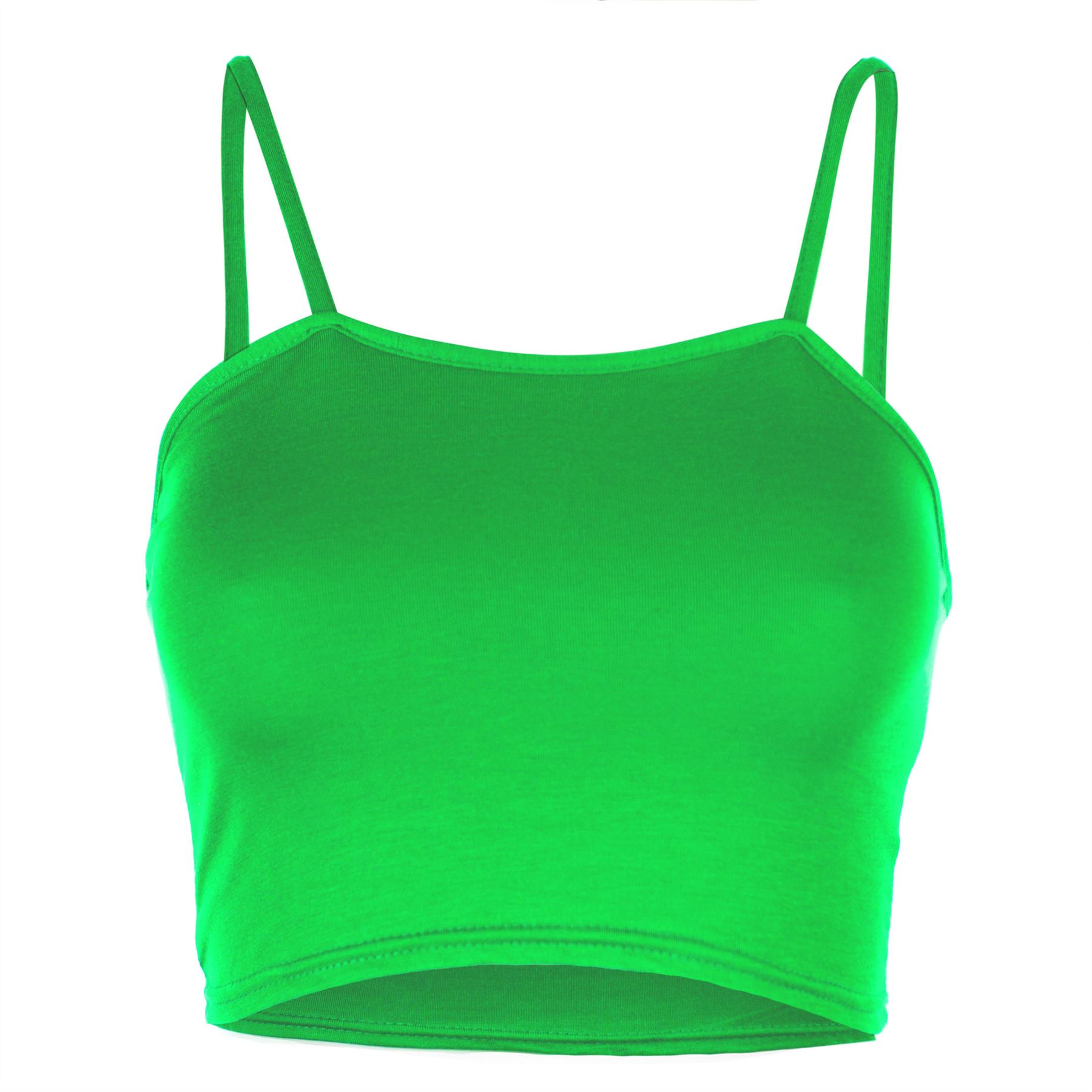 Ladies Womens Plain Bandeau Sleeveless Strappy Camisole Bralet Boobtube Crop Top - Picture 22 of 43