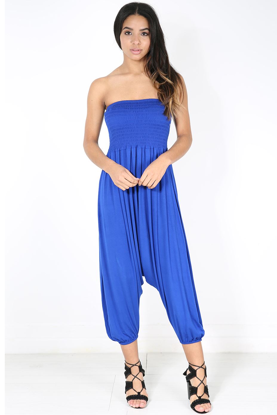 Womens Rompers Jumpsuit Harem Ladies Ali Baba Genie Yoga Baggy Pants