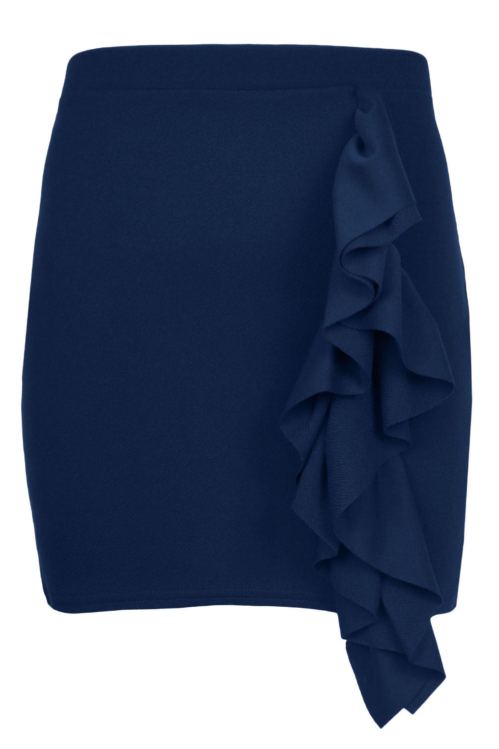 high waisted peplum skirt