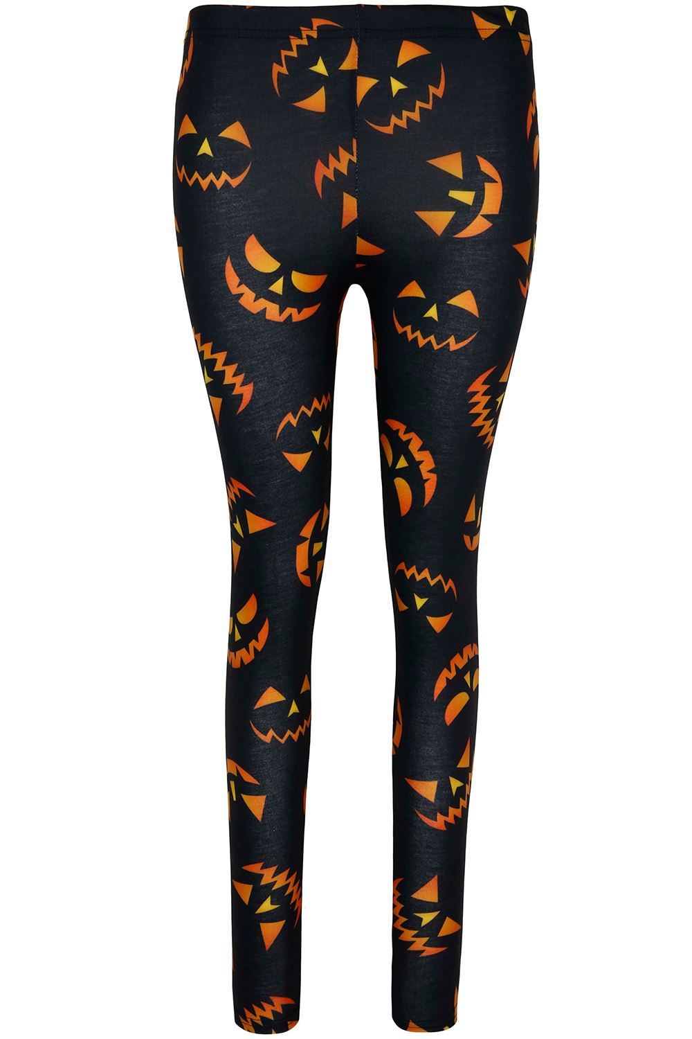 Womens Ladies Halloween Witch Broom Pumpkin Ghost Skull Skinny Jeggings Leggings - Picture 13 of 32