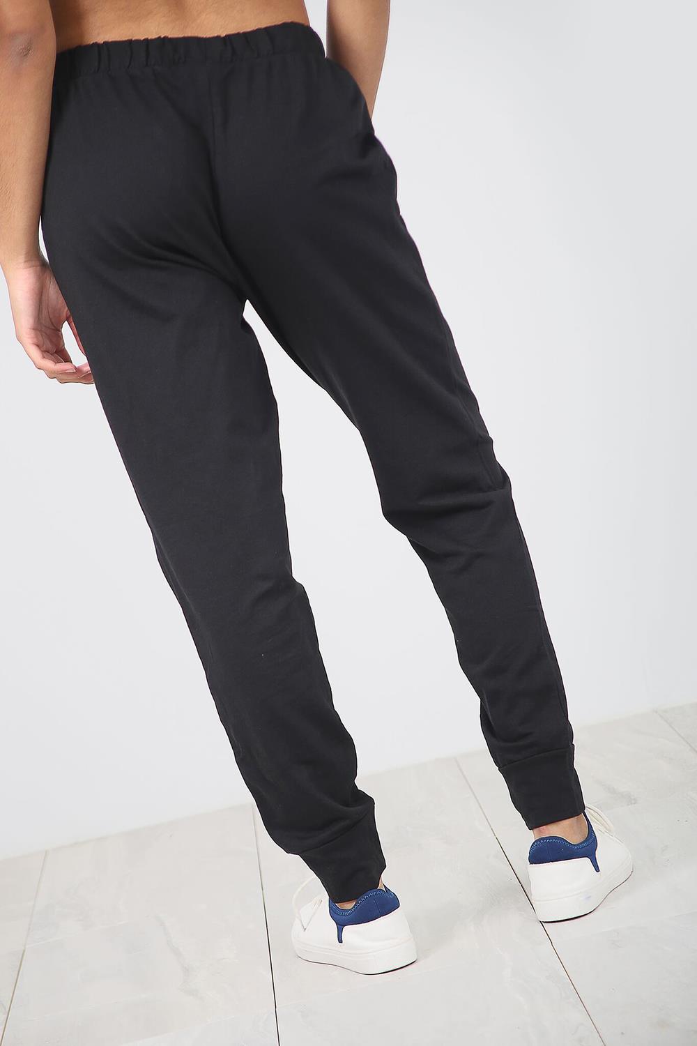 Ladies Womens Elasticated Waist Jogging Jog Bottom Joggers Fleece Pants