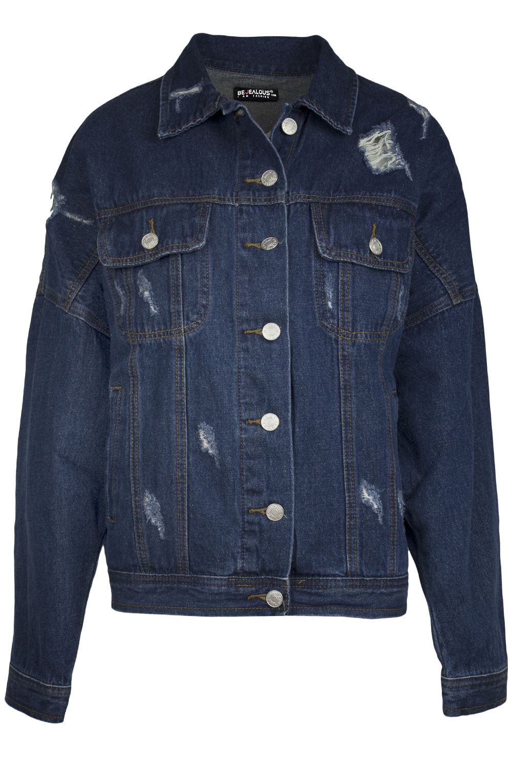 denim crop top long sleeve