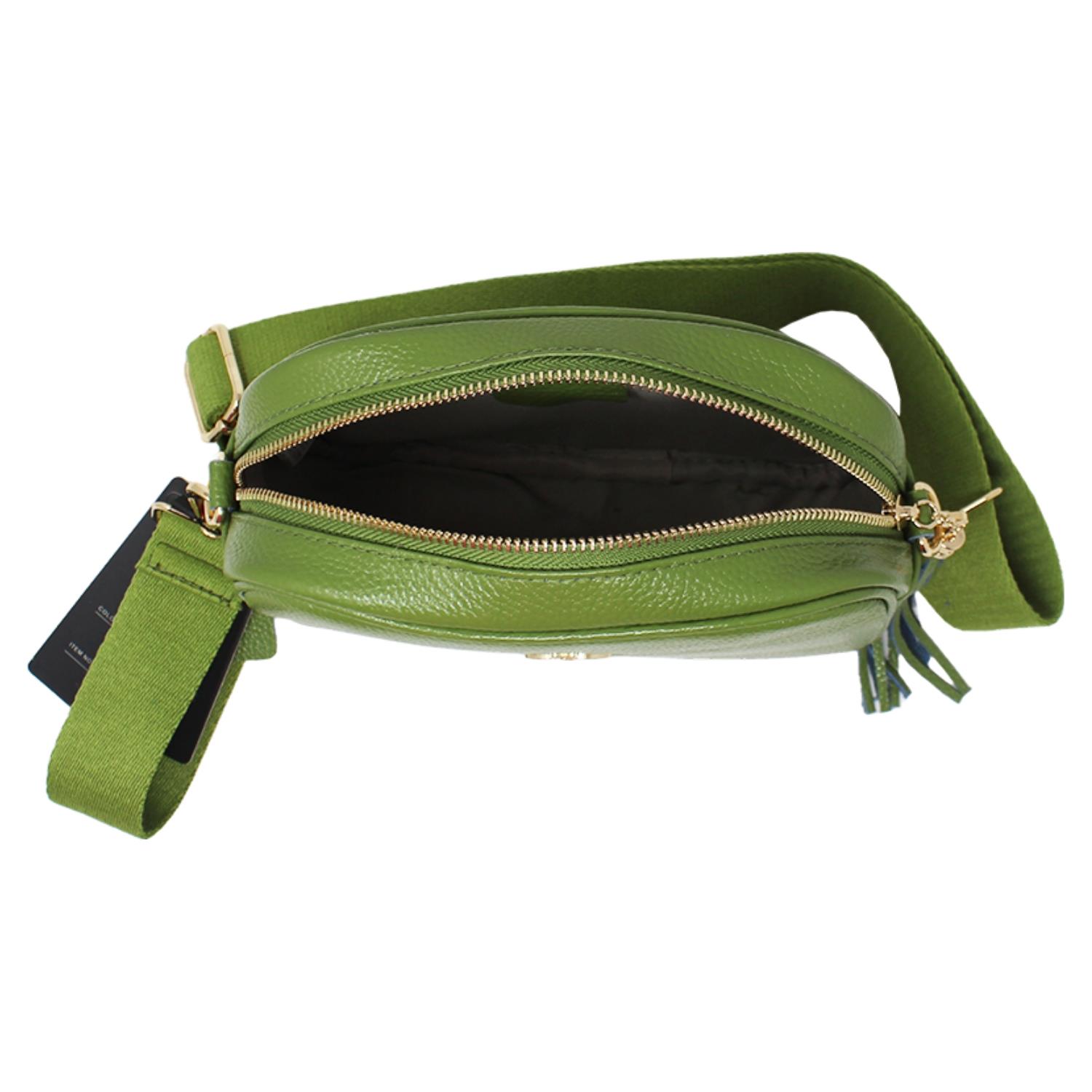 Real Leather Small Crossbody Bag Women Shoulder Handbag with Bee Decor - Picture 25 of 47