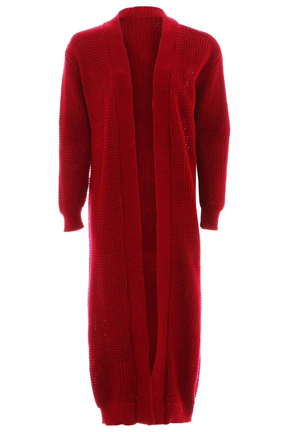 Ladies Cable Knitted Long Sleeve Warm Womens Open Front Chunky Oversize Cardigan - Picture 4 of 36