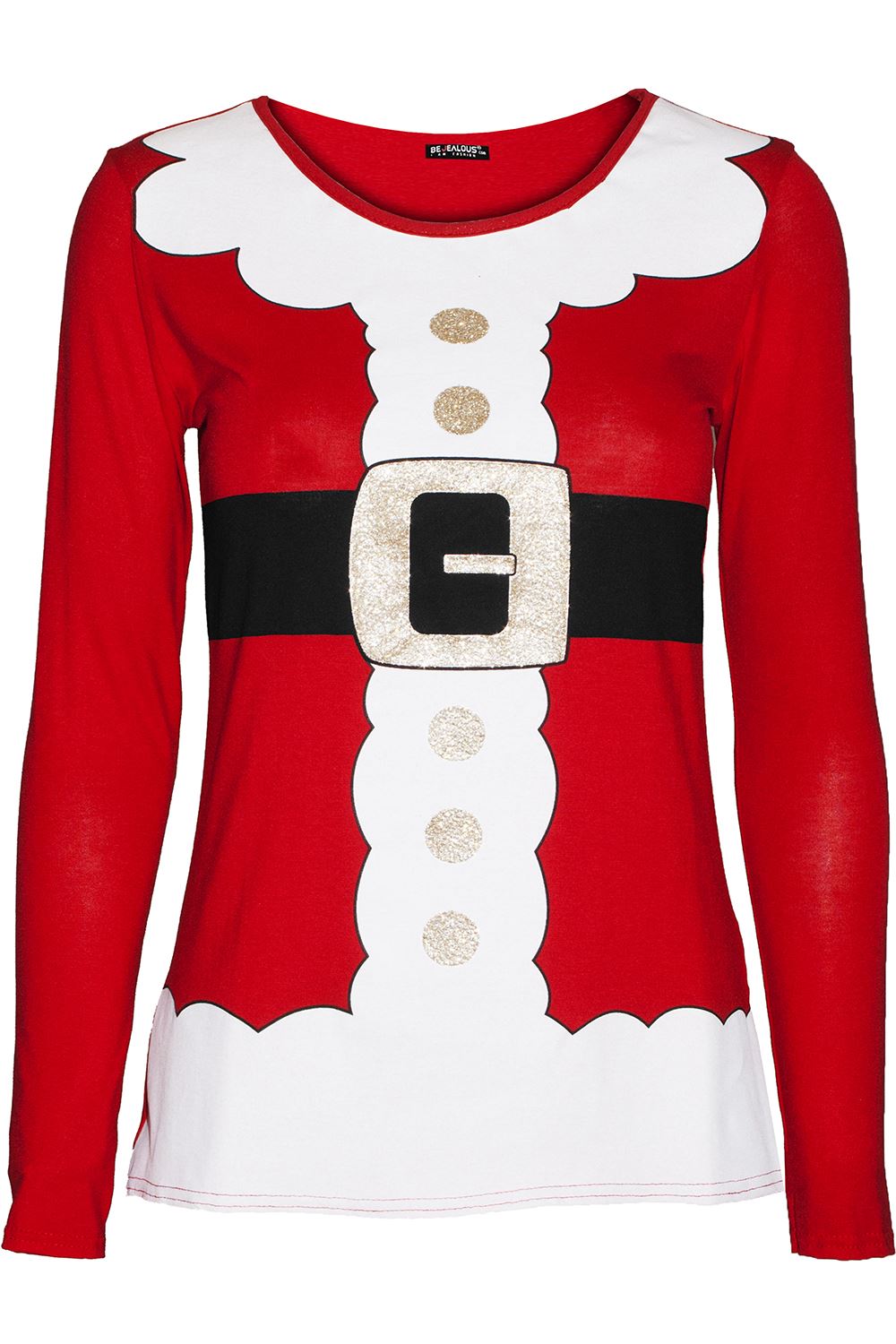 Womens Christmas T Shirt Ladies Xmas Tree Bell Present Gift Snowman Reindeer Top - Picture 53 of 84