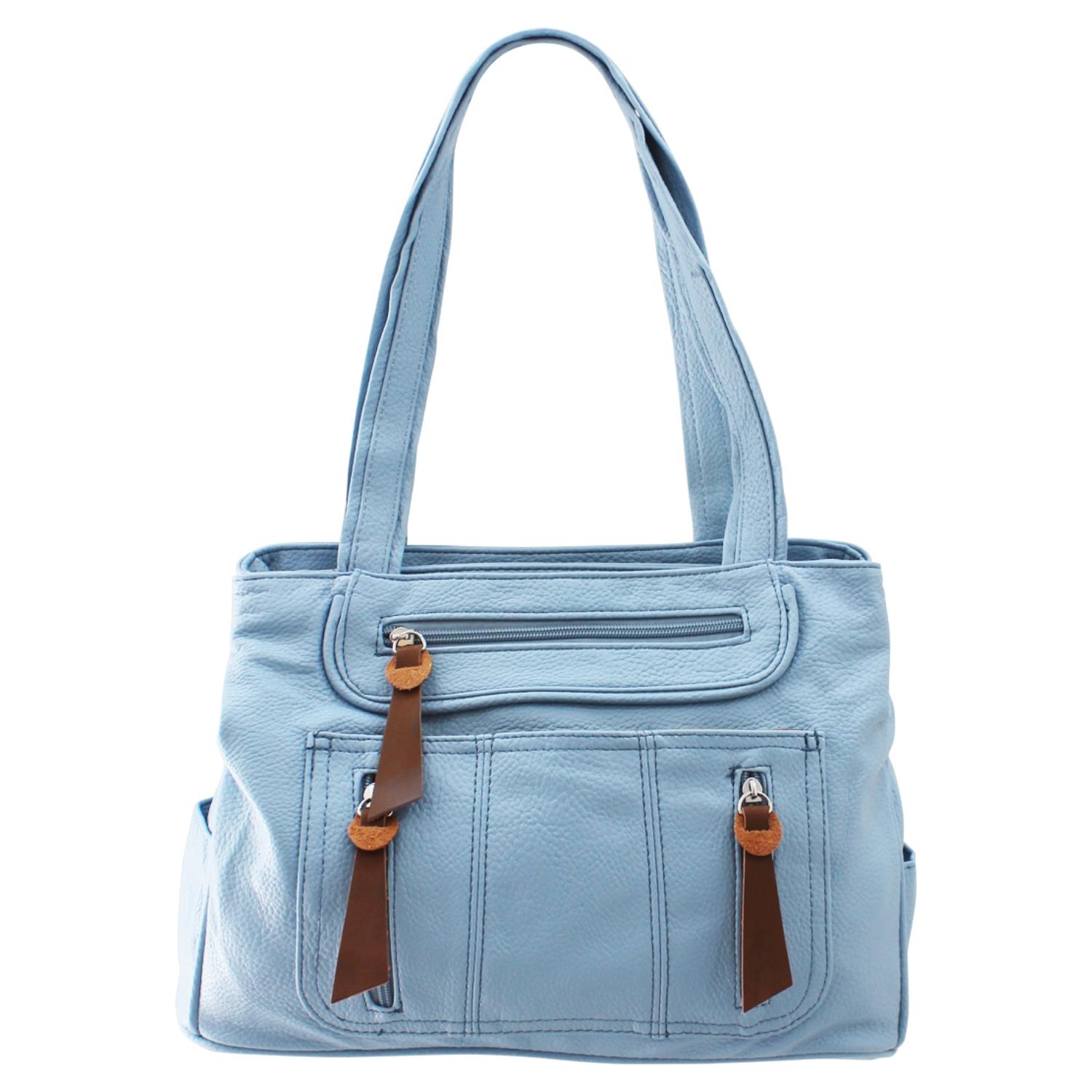 Ladies Shoulder Bag with Organised Pockets Multi Compartments Women Work Handbag - Picture 25 of 27