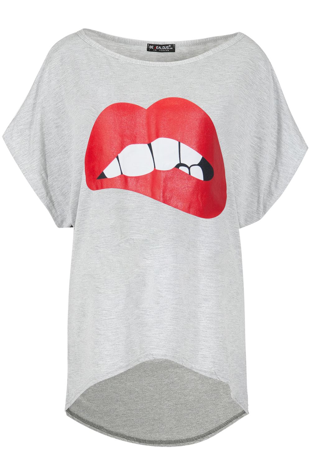 Ladies Womens PARIS 76 Printed Oversized Baggy Lagenlook Off Shoulder Tshirt Top - Picture 58 of 61
