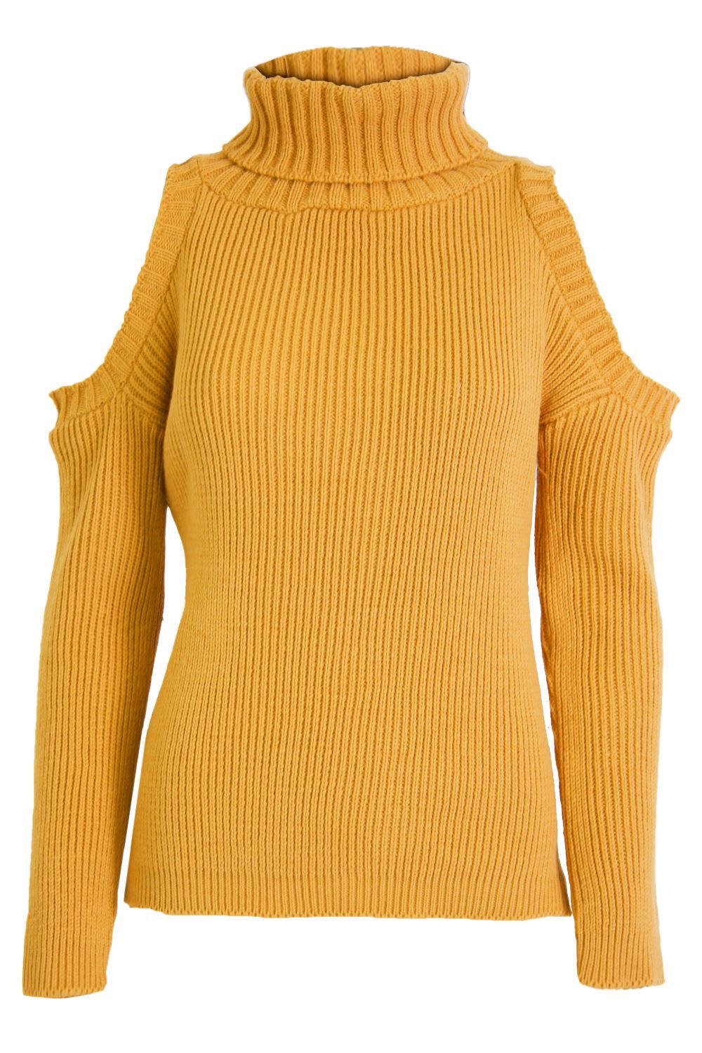 Womens Ladies Polo Turtle High Neck Chunky Cable Knitted Pullover Long Jumper - Picture 13 of 62