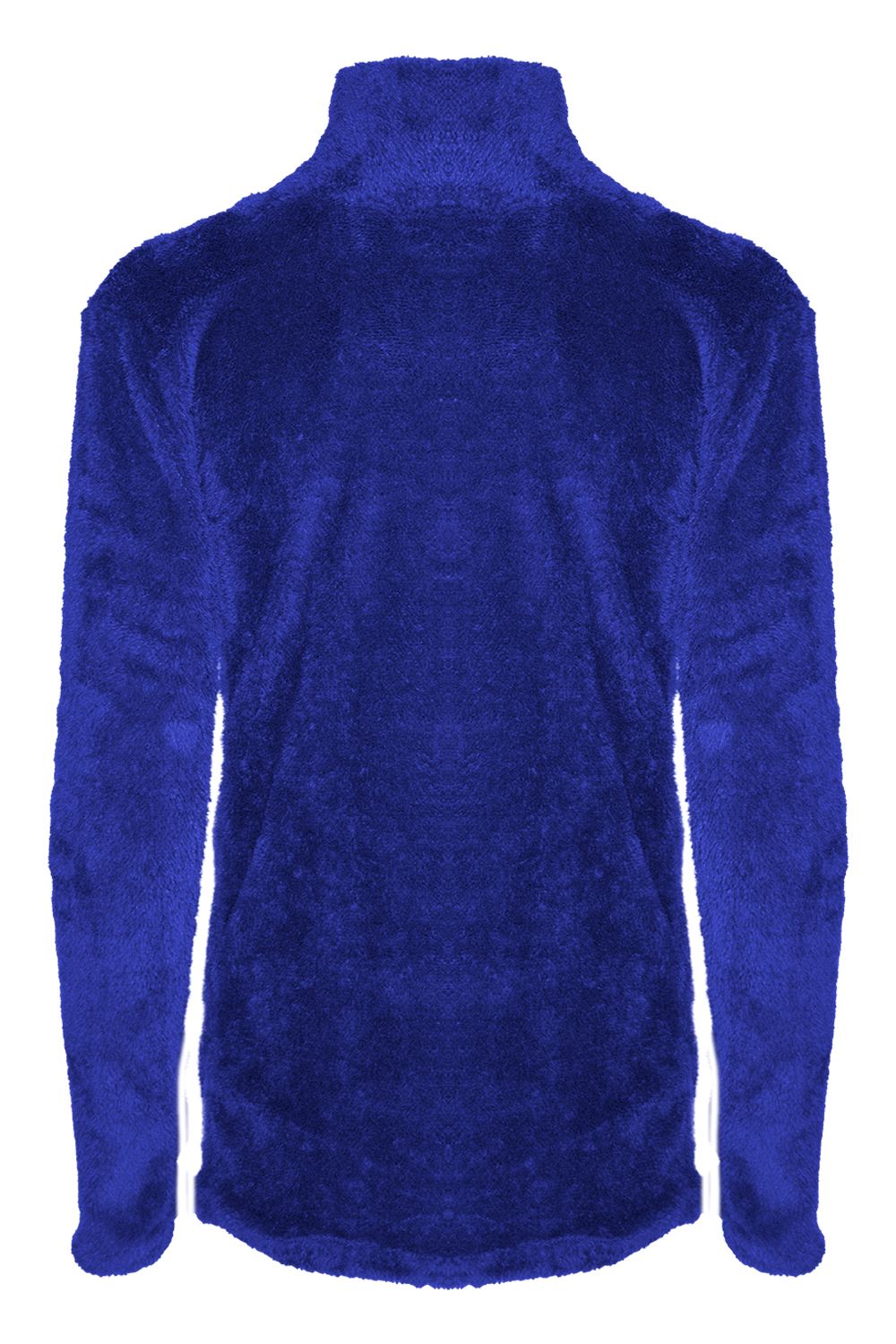 Womens Ladies Turtle Cowl Neck Fluffy Faux Fur Long Sleeve Baggy Fleece Jumper - Picture 16 of 22