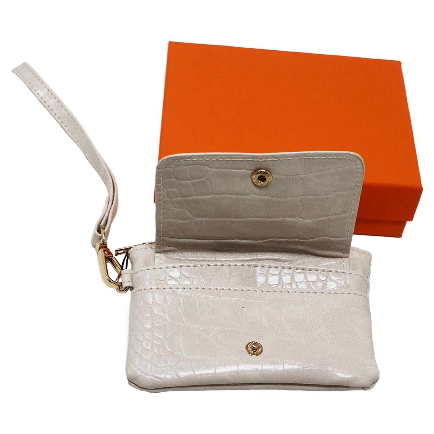 Stylish Womens Zipped Card Holder Pouch with Hand Strap Durable Everyday Wallet - Picture 22 of 29