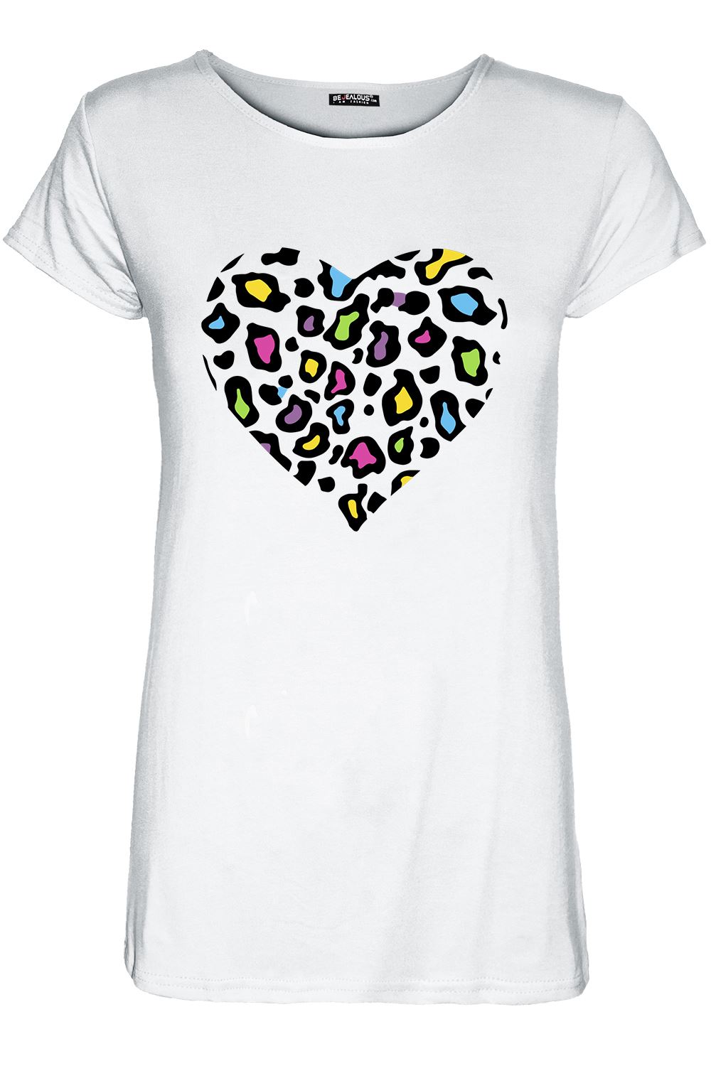 Ladies Women Animal Print Cap Sleeve Summer Casual Basic Baggy Basic T Shirt Top - Picture 12 of 26