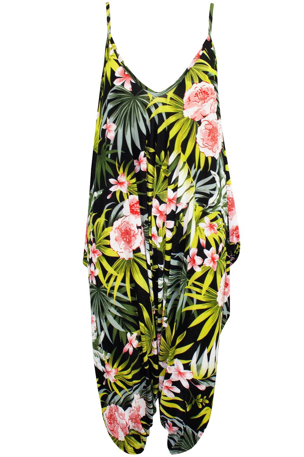 Women Ladies Stripes Lagenlook Italian Drape Baggy Harem Dress Playsuit Jumpsuit - Picture 37 of 41