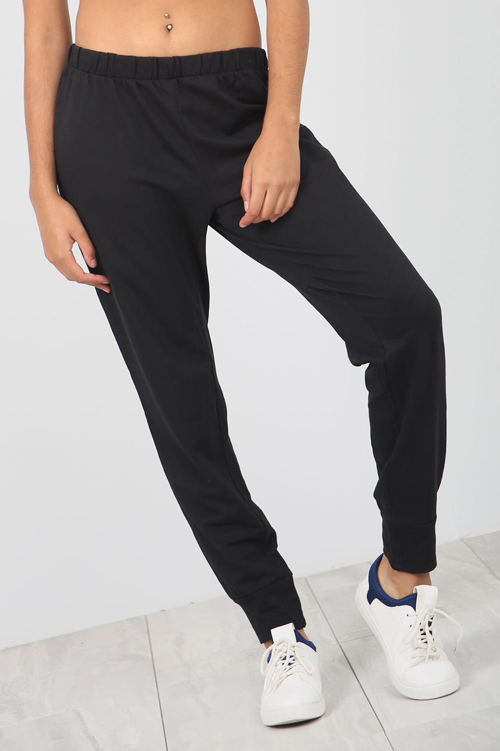 Ladies Womens Elasticated Waist Jogging Jog Bottom Joggers Fleece Pants