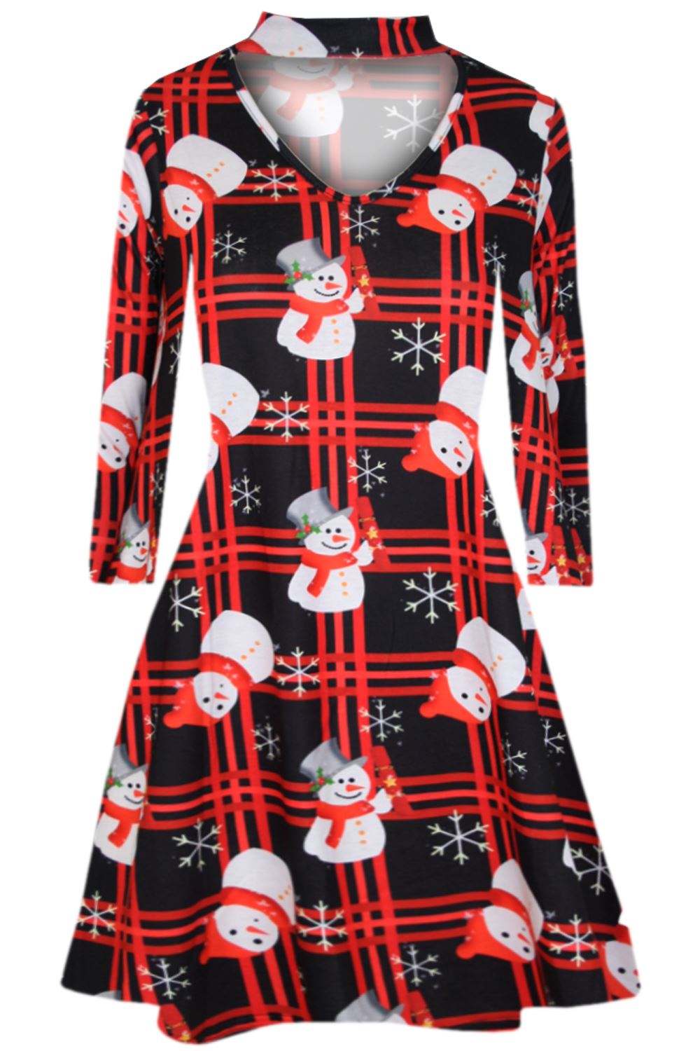 Kids Girls Gingerbread Gift Candy Xmas Flare Franki Reindeer Rudolph Swing Dress - Picture 14 of 37