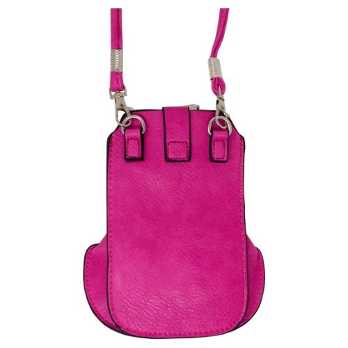 Womens Camellia Phone And Coin Pouch Mini Crossbody Shoulder Handbag Purse - Picture 24 of 37