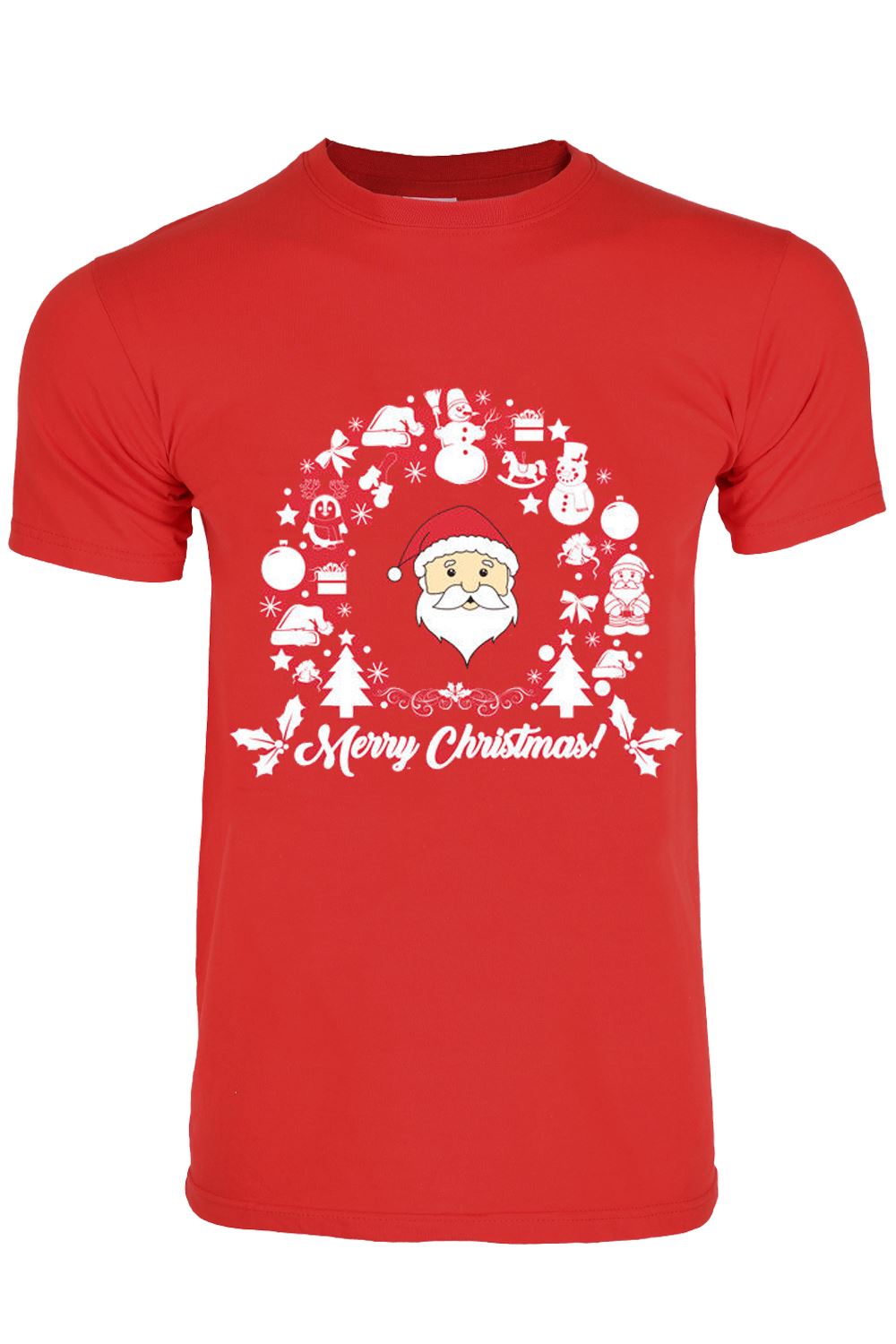 Unisex Mens Womens Xmas Christmas T Shirt Novelty Santa Reindeer