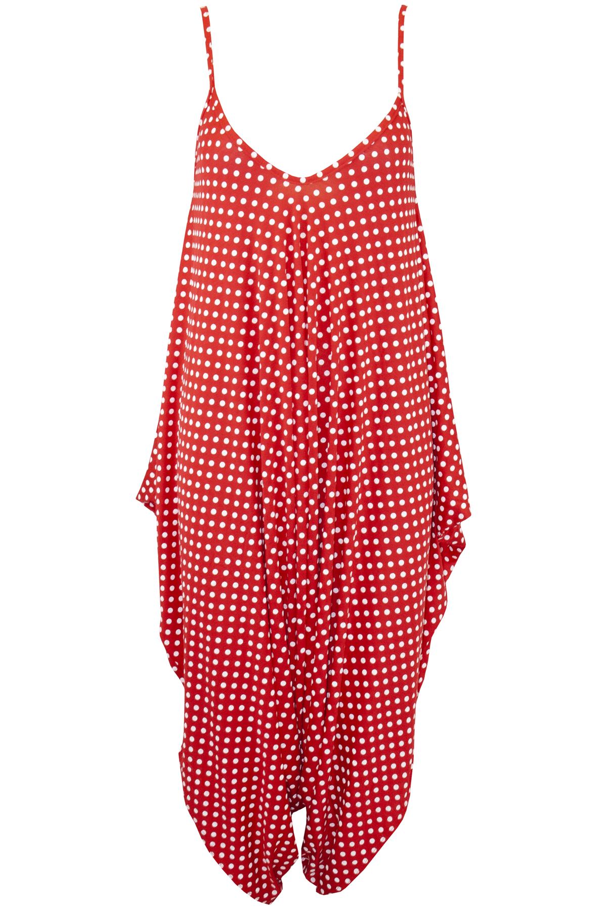 Women Ladies Stripes Lagenlook Italian Drape Baggy Harem Dress Playsuit Jumpsuit - Picture 3 of 41