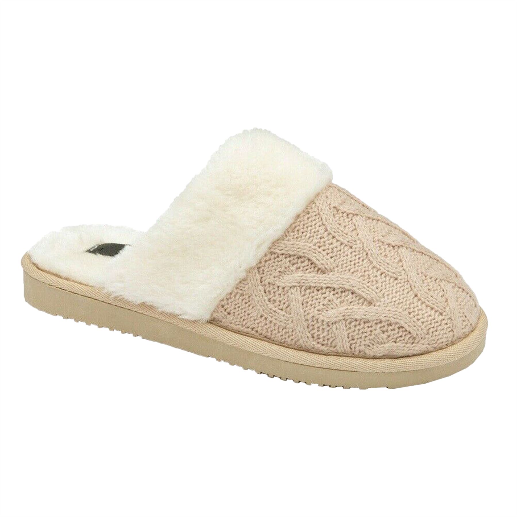 SAOLA Pantofole da donna mule mules ciabatte slip on pelle di pecora suola rigida