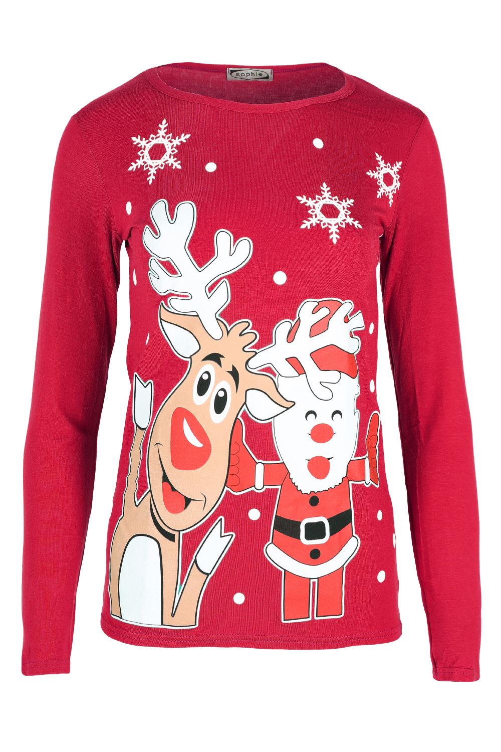 Womens Christmas T Shirt Ladies Xmas Tree Bell Present Gift Snowman Reindeer Top - Picture 20 of 84
