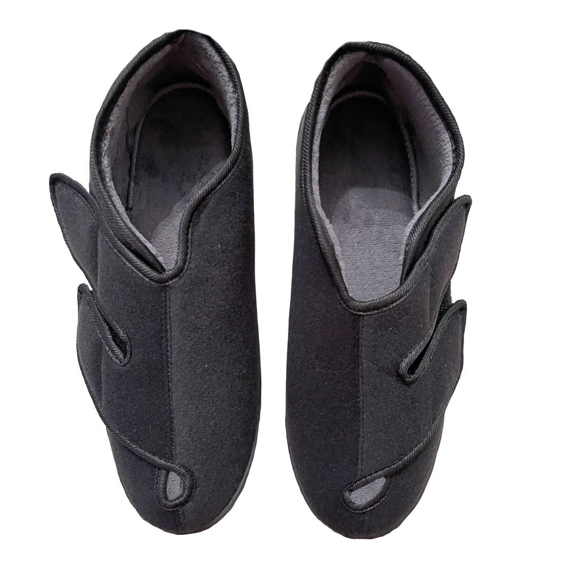 Mens Extra EEE Fit Wide Opening Diabetic Orthopaedic House Hard Sole Slippers - Picture 9 of 20