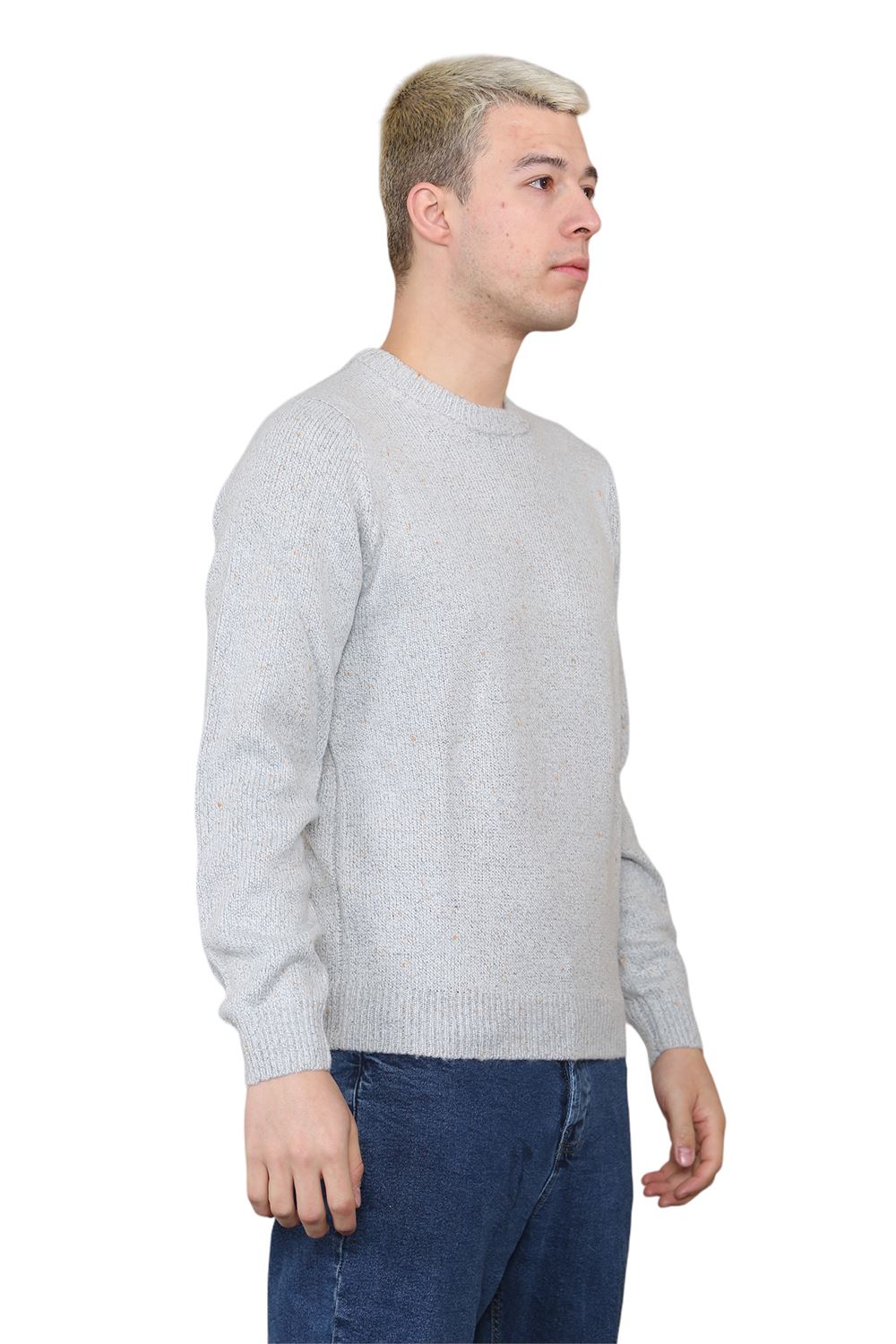 Mens Pullover Winter Warm Knitted Long Sleeve Outerwear Jumper Sweater Top UK - Picture 6 of 7