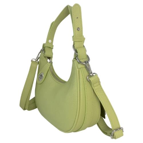Turn-Lock Handle Ladies Shoulder Bag Faux Leather Tote Crossbody Purse Handbag - Picture 17 of 25