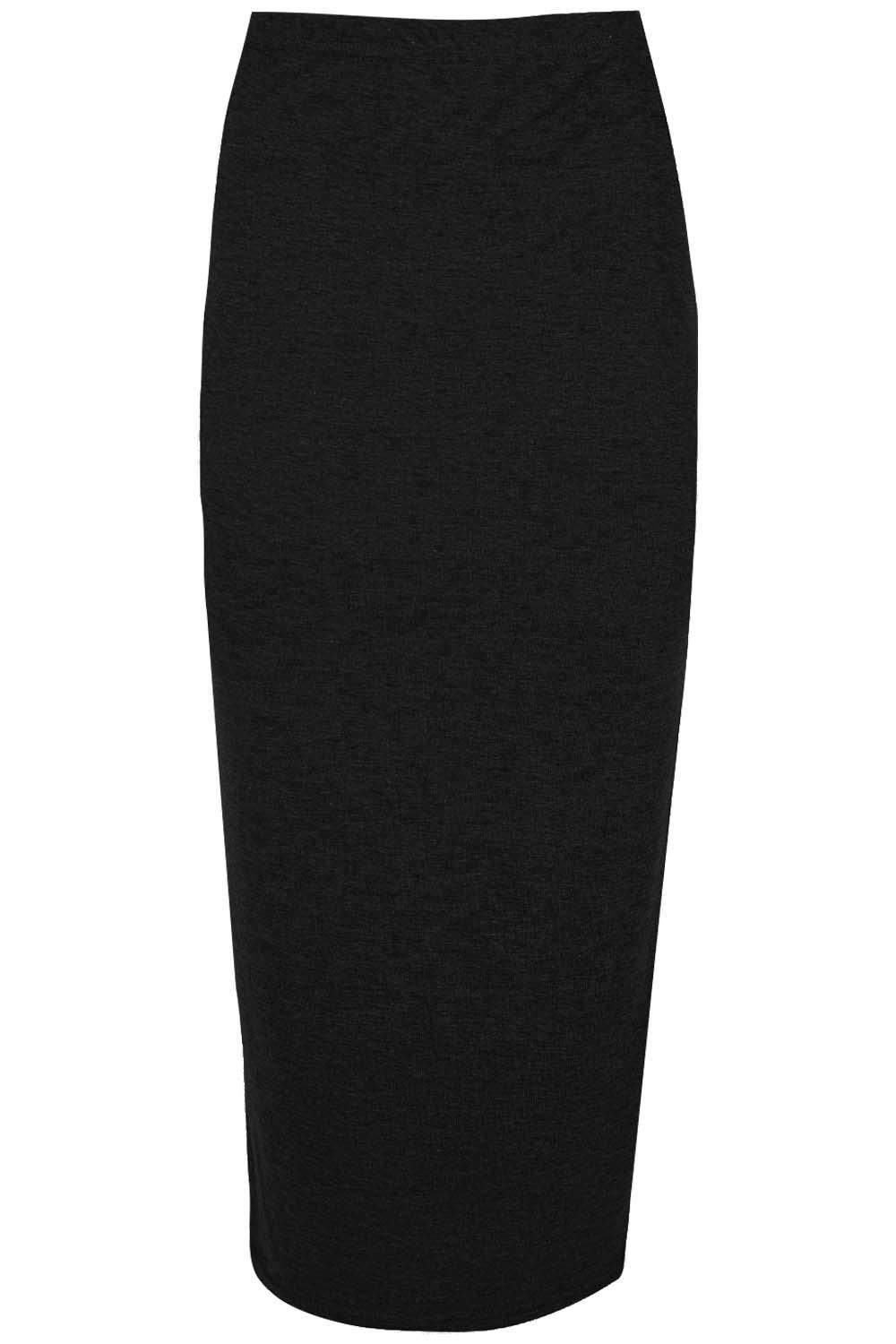 Ladies Womens Midaxi Length Bodycon Bandage Plain Stretch Pencil Midaxi Skirt - Picture 30 of 30