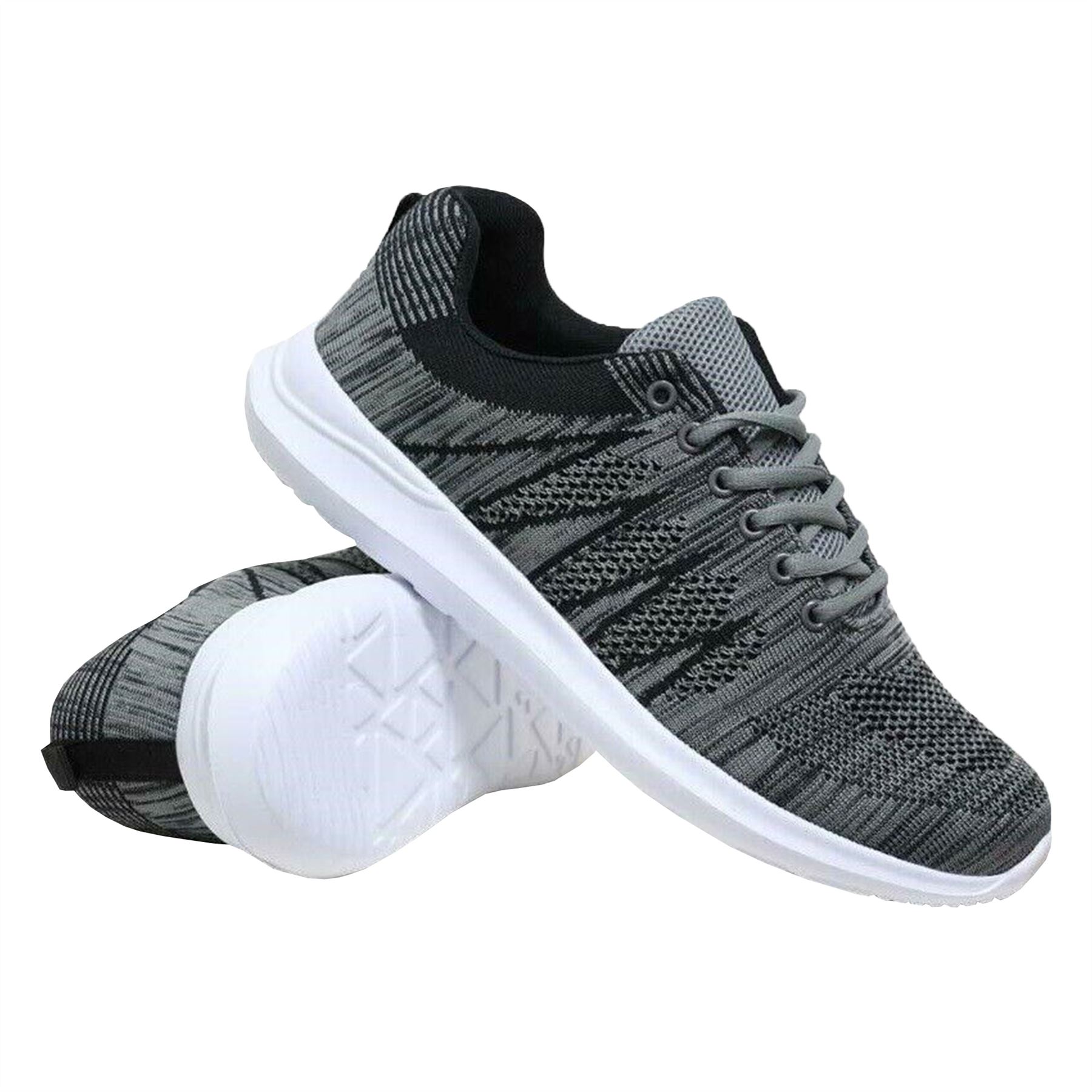 Mens Walking Running Trainers Lightweight Memory Foam Fitness Gym Sports Shoes - Picture 5 of 5