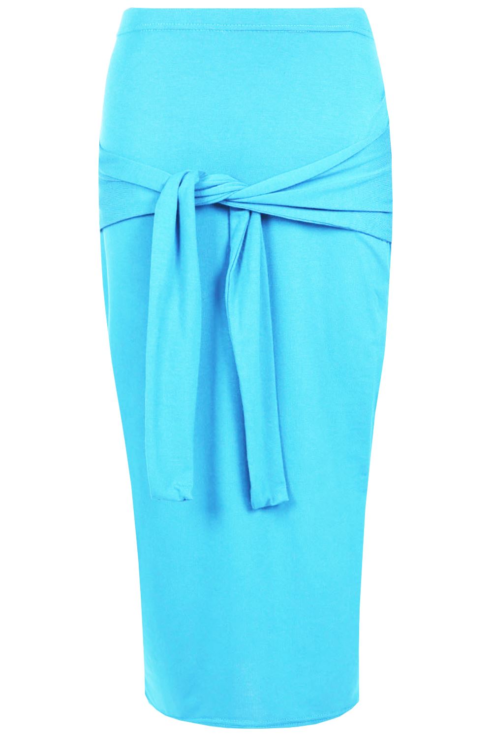 womens skirt elasticated waist midi tie knot front womens skirt elasticated waist midi tie knot front