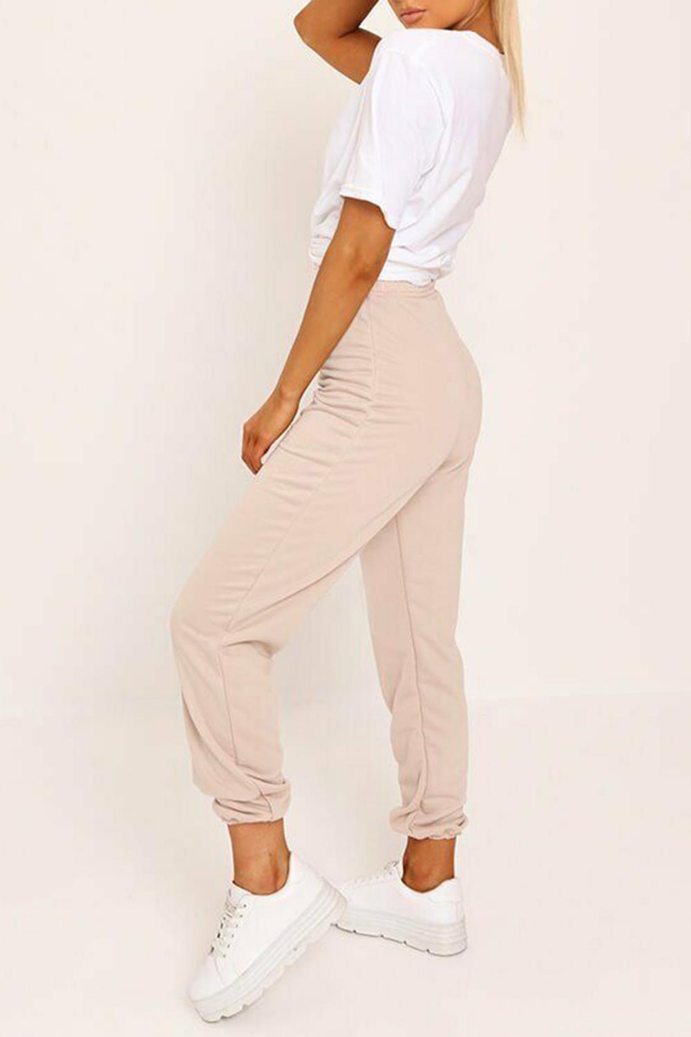 Ladies Womens Elasticated Waist Jogging Jog Bottom Joggers Fleece Pants Trouser - Picture 13 of 26