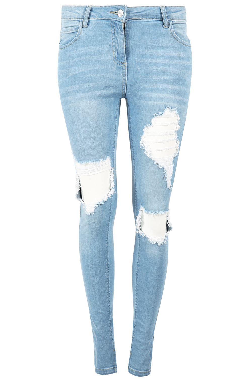 Womens Denim Jeans Ladies Skinny Slim Fit Stretch Rip Destroyed