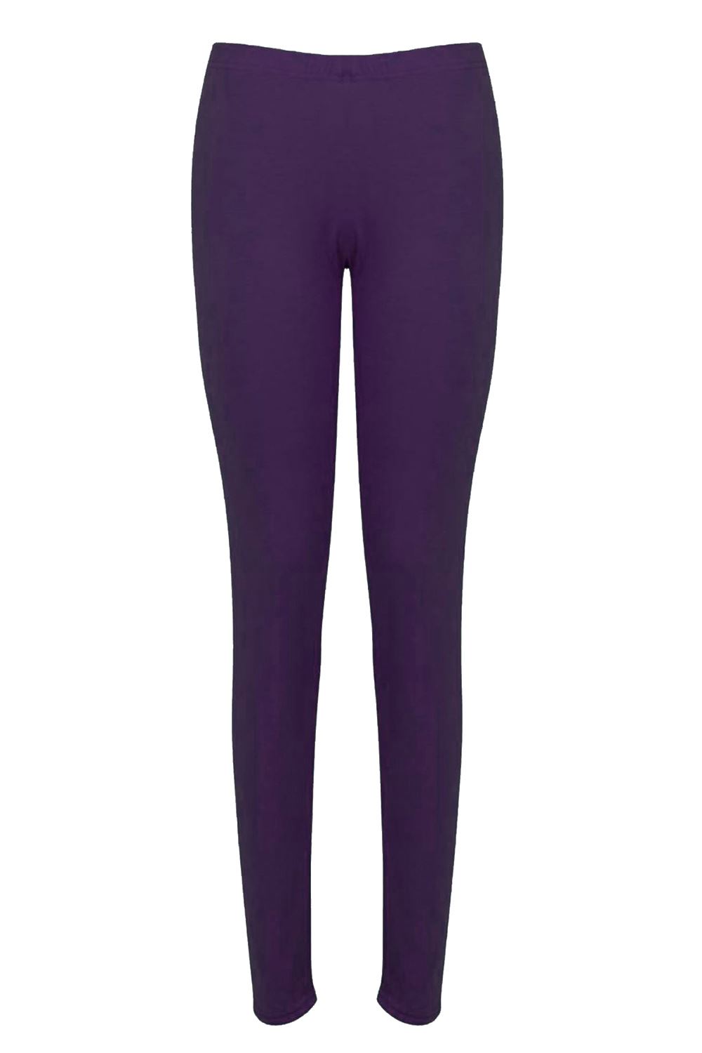 Womens Ladies Plain Basic Full Ankle Length Stretch Jeggings Leggings Trousers - Picture 95 of 196