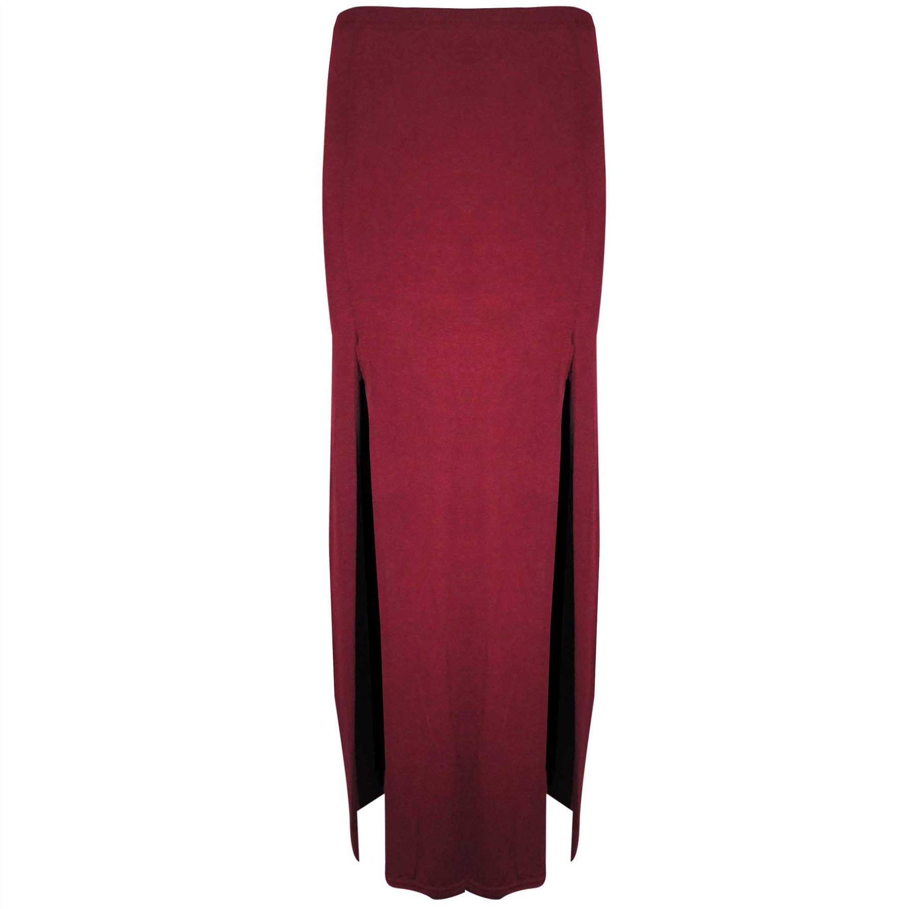 out and about maxi side slit skirt
