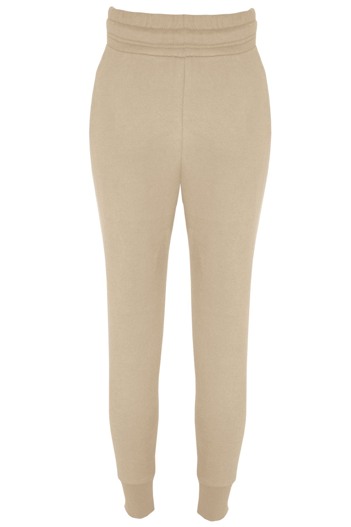 Damen Frauen Fleece Hose Slim Hose Gerippt Elastisch Hohe Taille Unterteil Hose - Bild 41 von 63