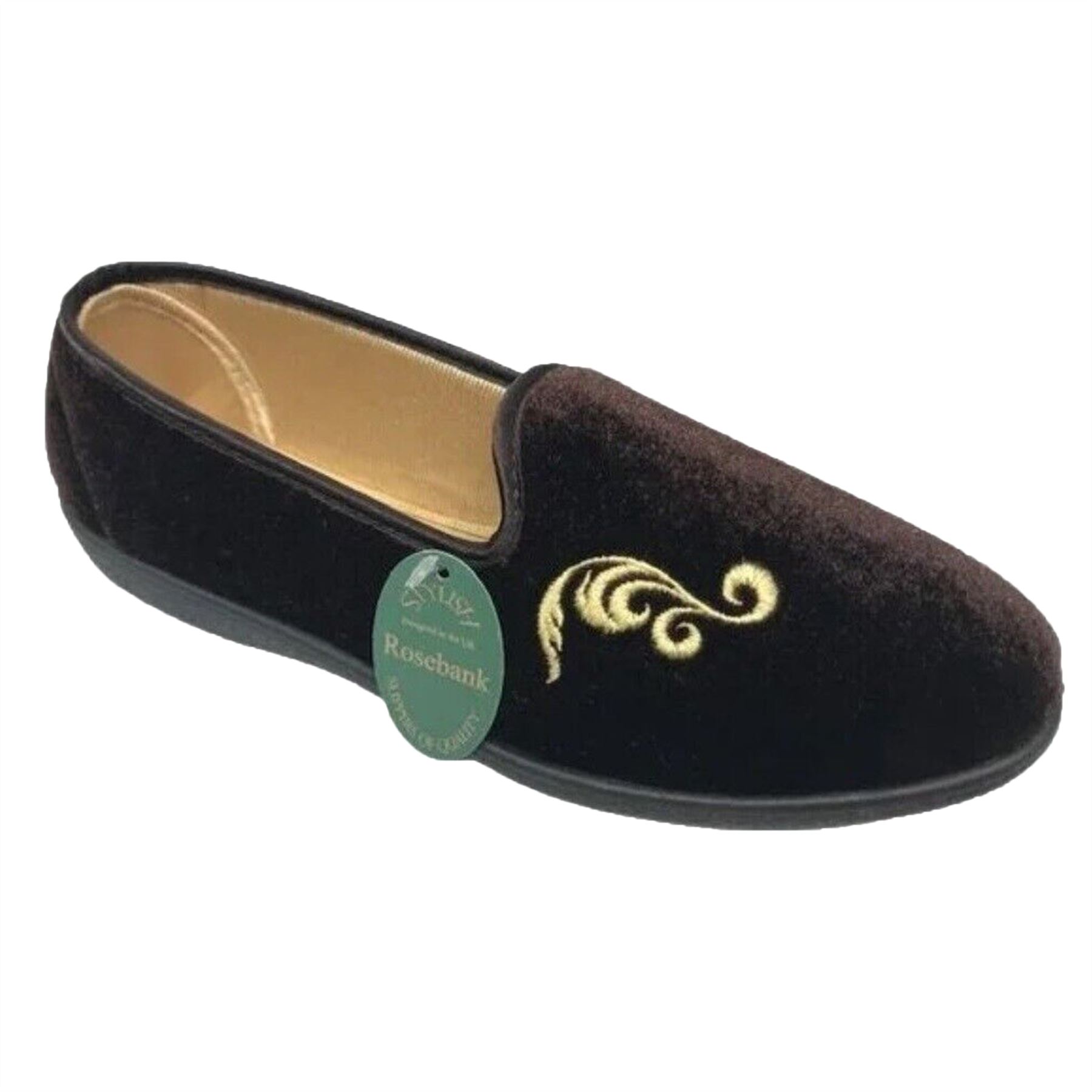 Womens Moccasin Ladies Hard Sole Indoor Outdoor Slippers Shoes Comfort New - Picture 2 of 13
