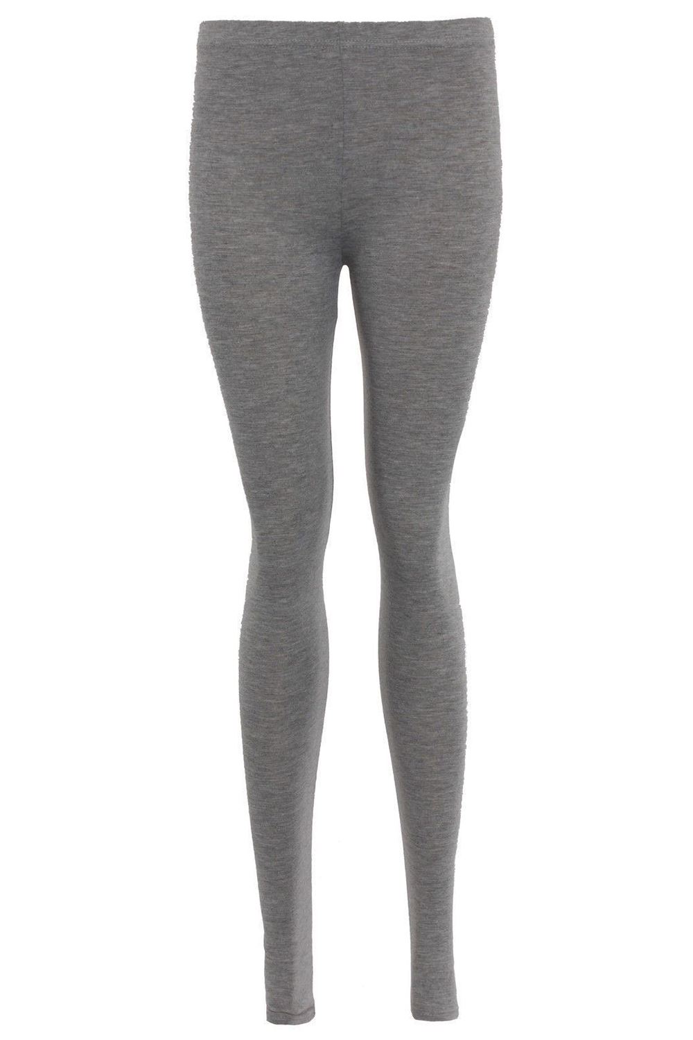 Womens Ladies Plain Basic Full Ankle Length Stretch Jeggings Leggings Trousers - Picture 175 of 196