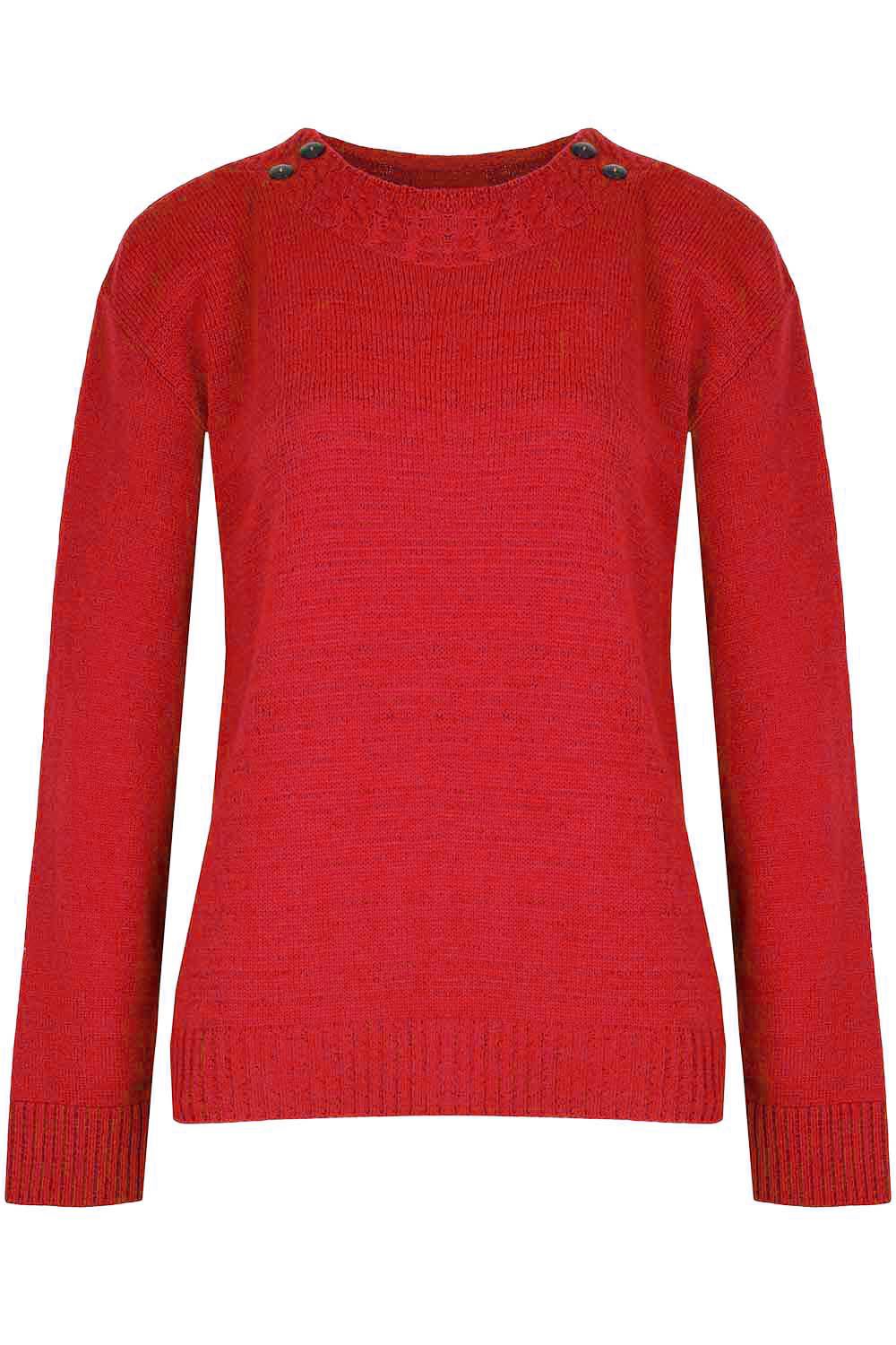 Womens Ladies Grid Chunky Knit Cable Knitted Round Neck Oversized Baggy