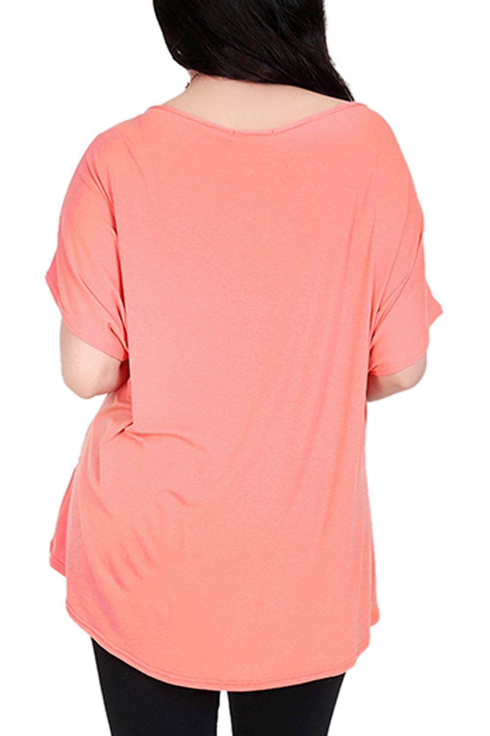 Ladies Los Angeles Off Shoulder Bardot Baggy T Shirt Women Batwing Lagenlook Top - Picture 22 of 65