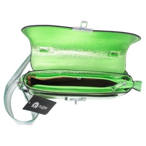 Chic Ladies Metallic Satchel Bag with Adjustable Crossbody Strap, Small Purse - Picture 32 of 32
