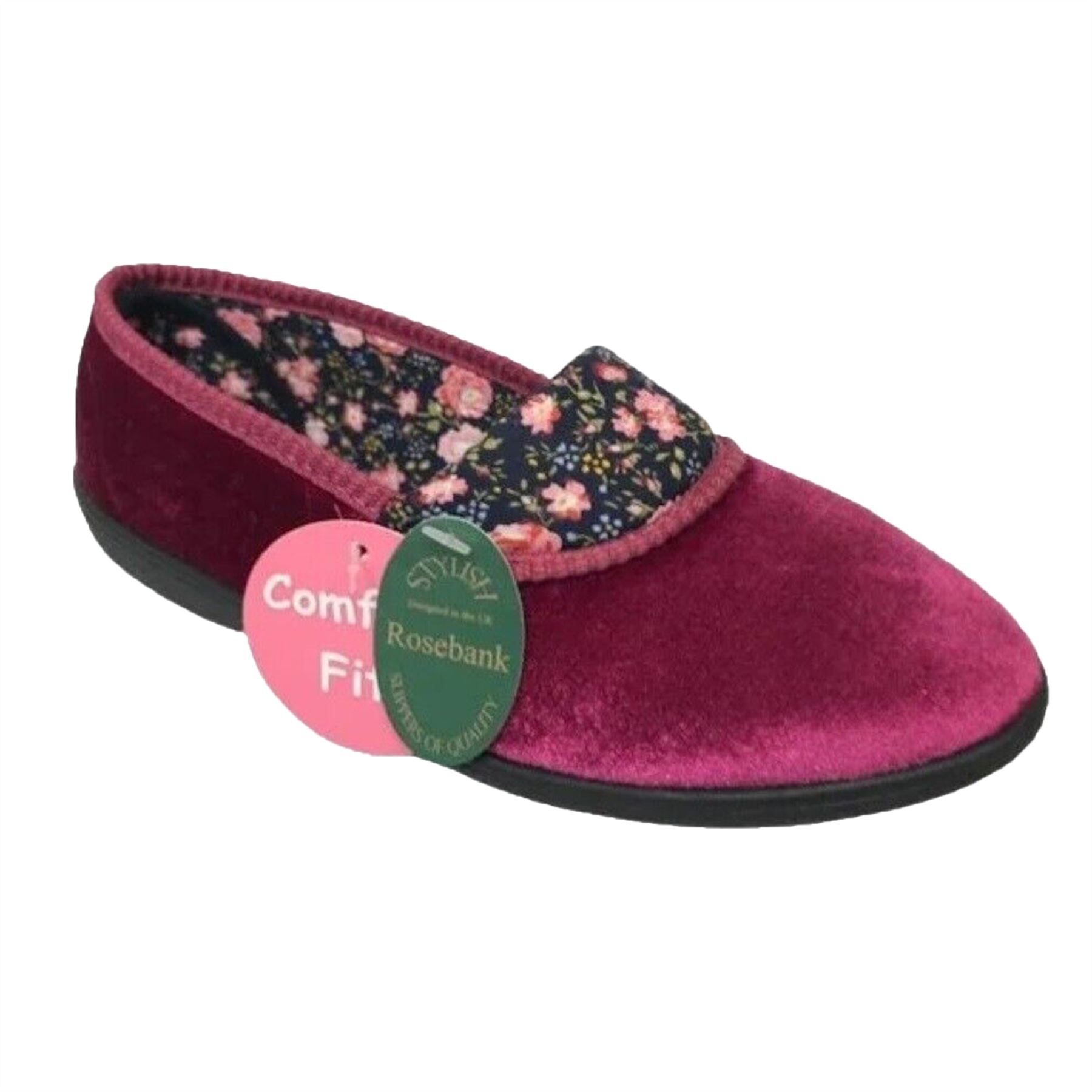 Womens Moccasin Ladies Hard Sole Indoor Outdoor Slippers Shoes Comfort New - Picture 12 of 13