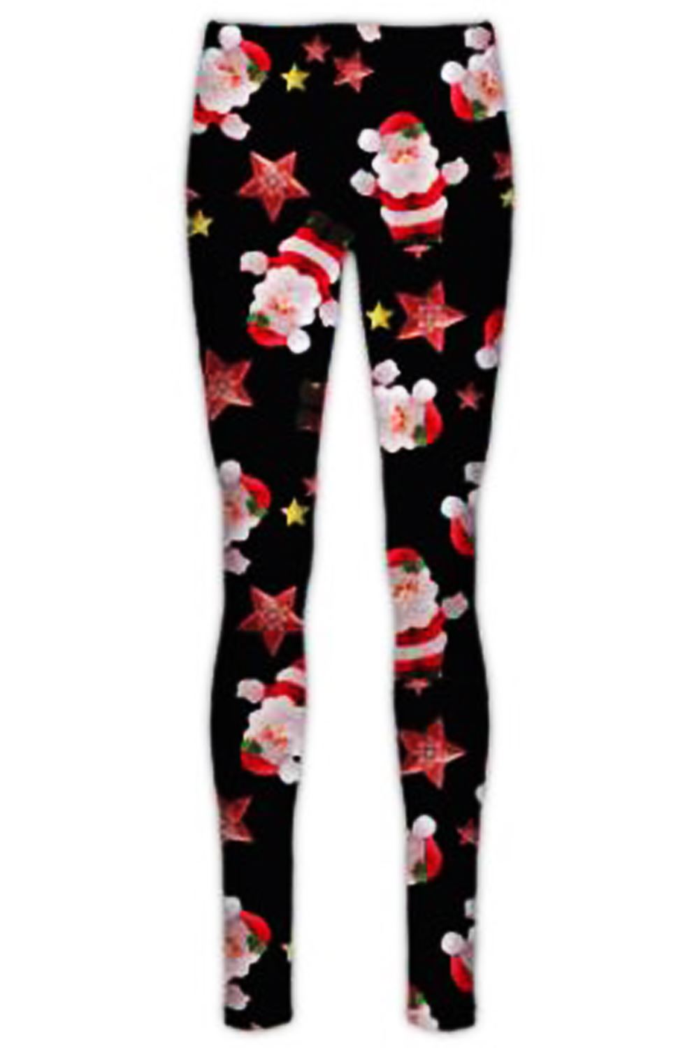 Ladies Womens Xmas Santa Reindeer Tartan Christmas Candy Stick Jeggings Leggings - Picture 6 of 40
